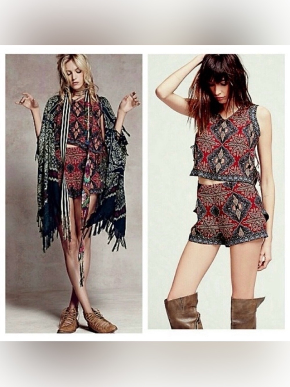 Free People Dahlia Dreams SET shorts tank - Picture 7 of 7
